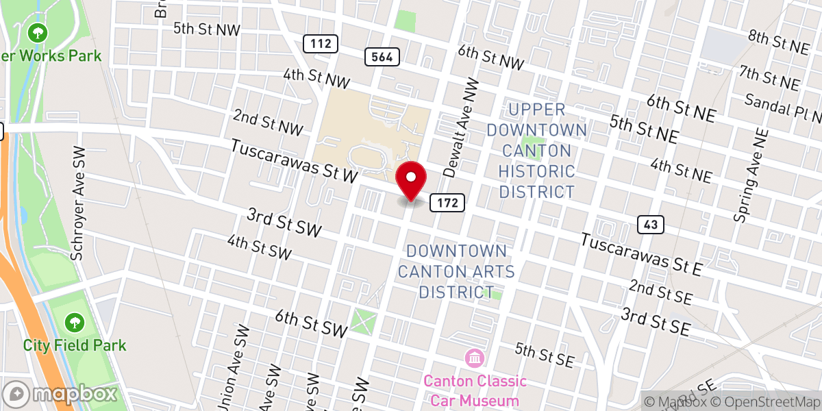 Map showing location of Deaf Outreach Church