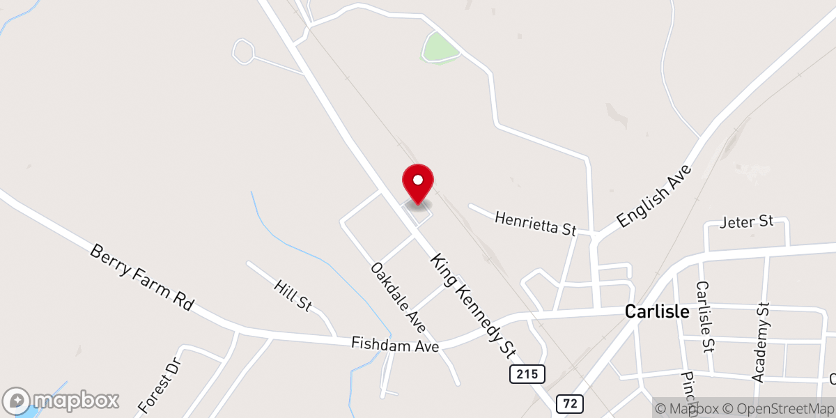 Map showing location of Outreach Deliverance Church