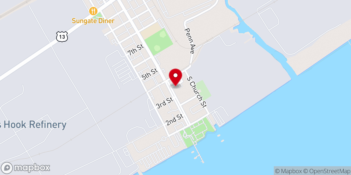 Map showing location of Cokesbury United Methodist Church