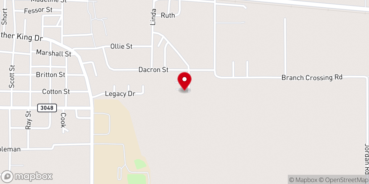 Map showing location of Richland Apartments