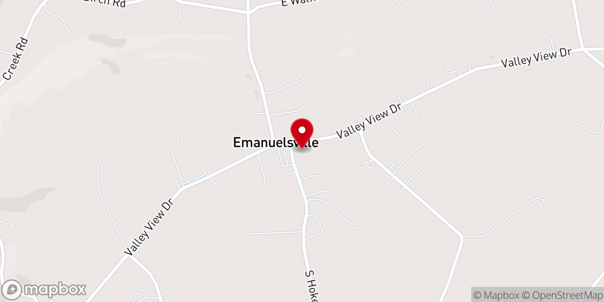 Map showing location of Westside moravian church