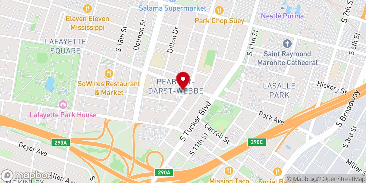 Map showing location of Perpetual Praise & Worship Ministries