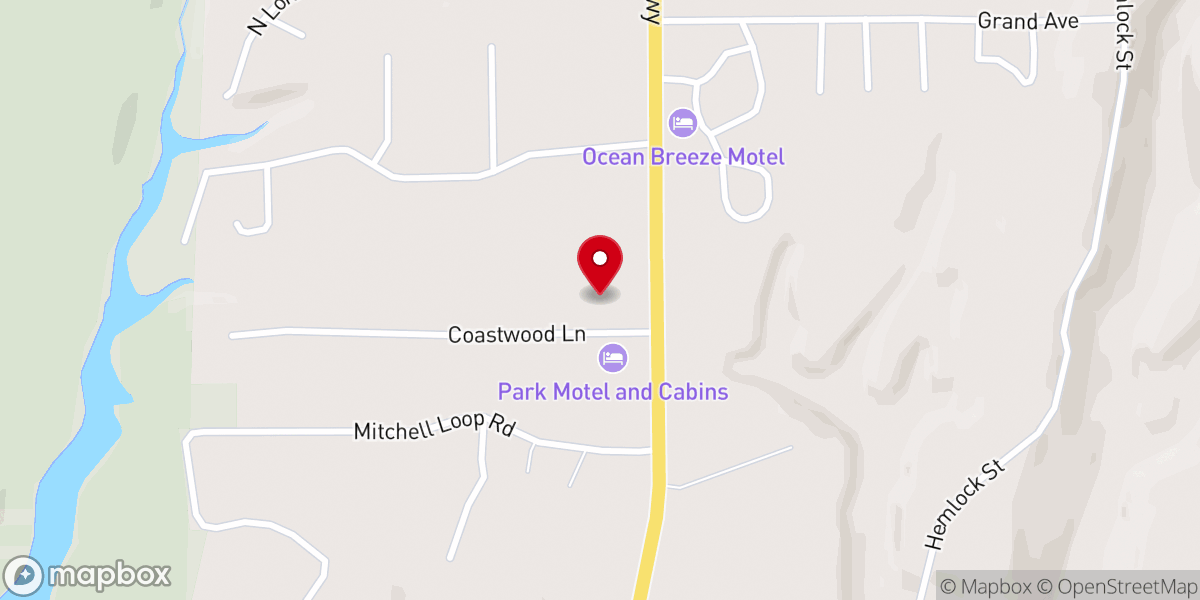 Map showing location of Our Lady of the Dunes Catholic Church