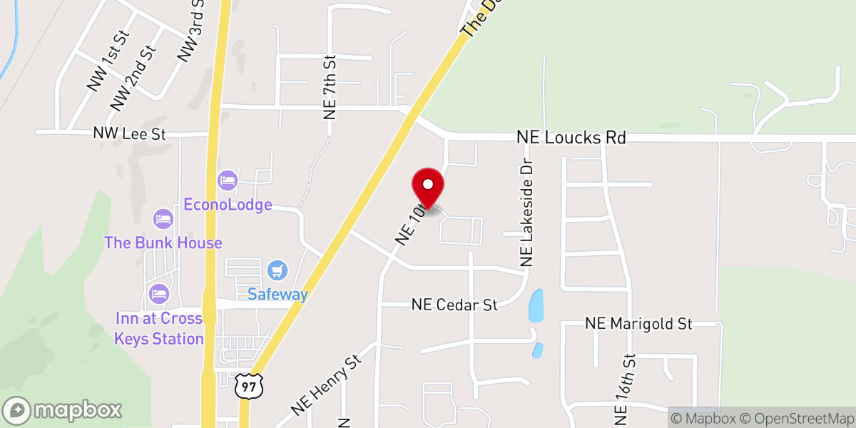 Map showing location of Madras Conservative Baptist