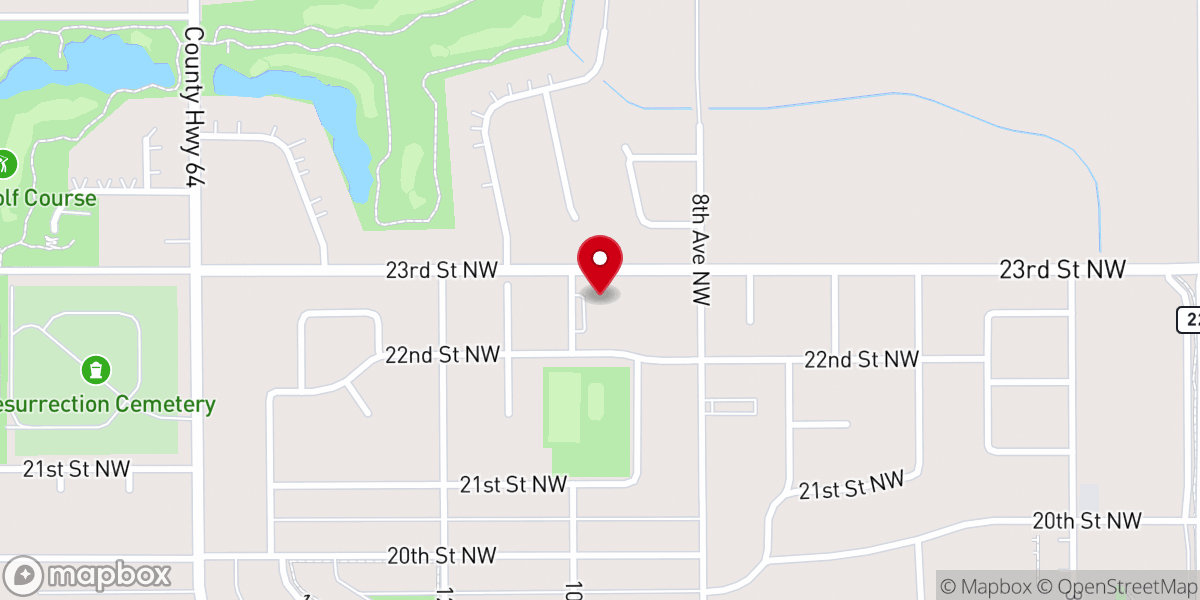 Map showing location of River Heights Lutheran Church (ELS)