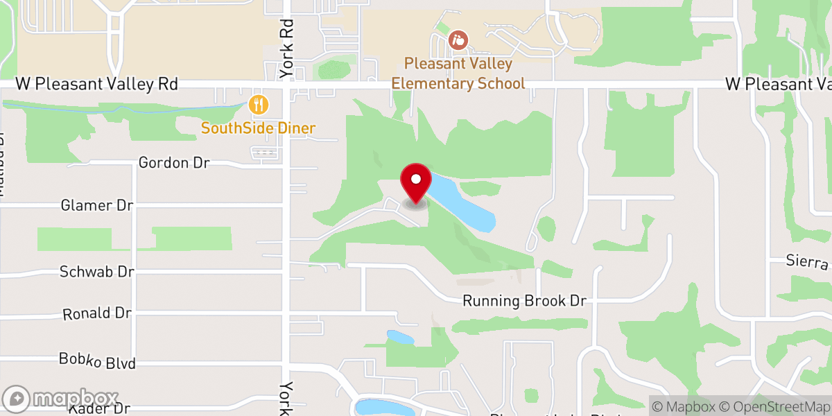 Map showing location of Lakeview Church of God