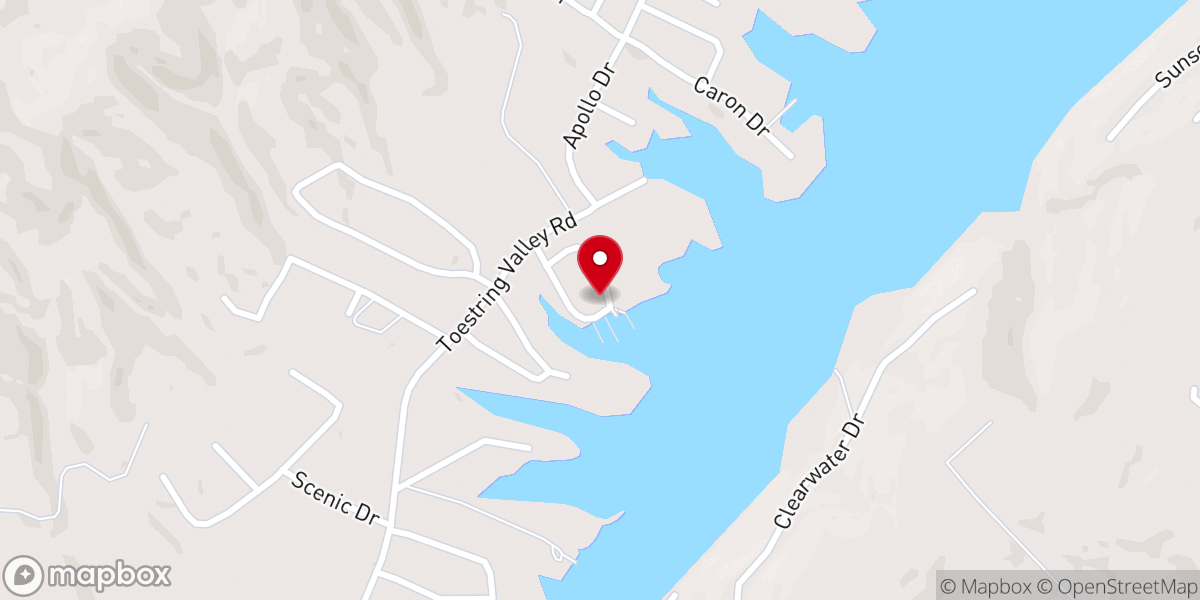 Map showing location of Arrowhead Resort