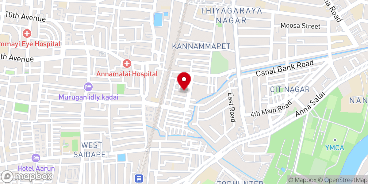 Map showing location of CSI Kingdom Of God Church