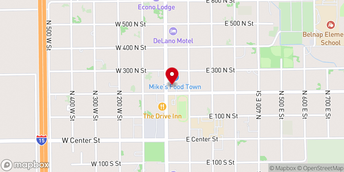 Map showing location of Bishops' Storehouse