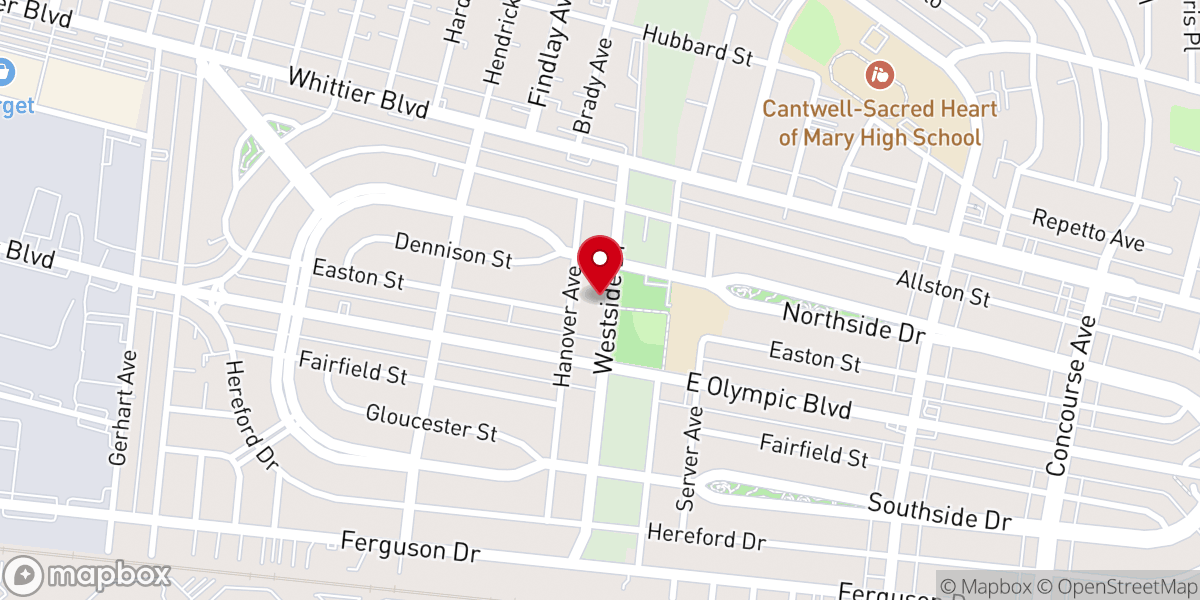 Map showing location of Eastmont SDA Church