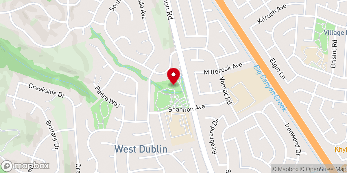 Map showing location of Community Center Fellowship