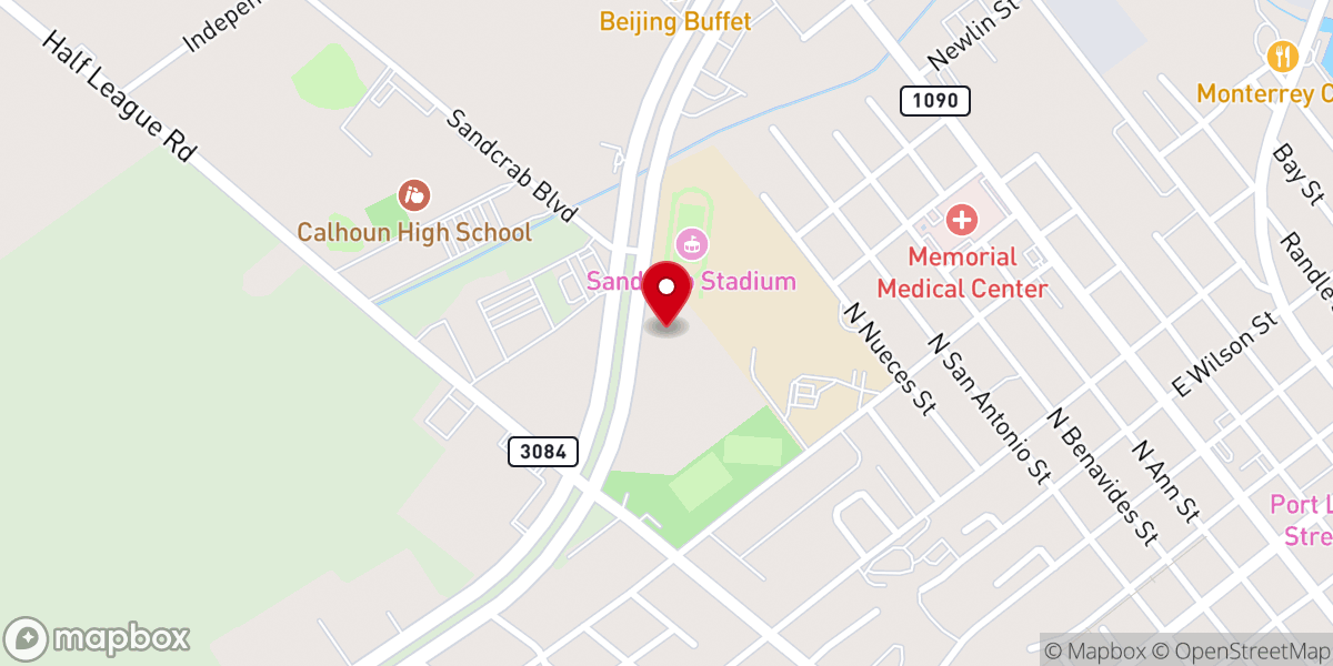 Map showing location of Church of Christ