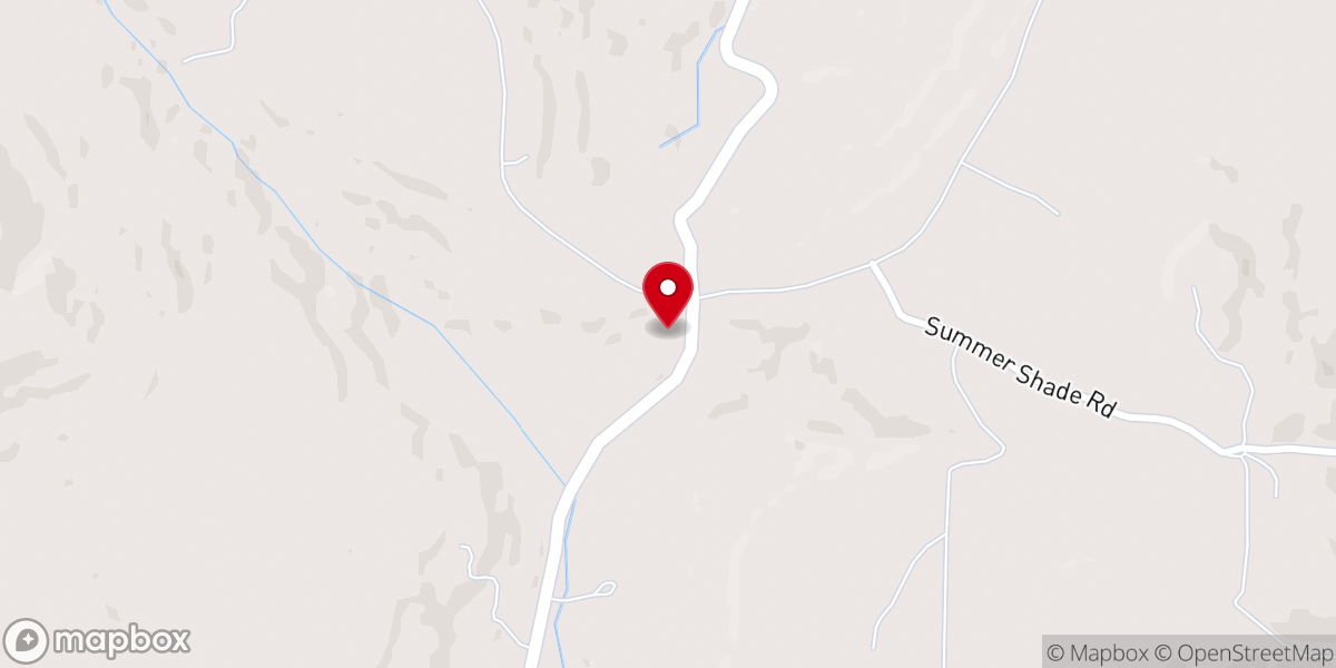 Map showing location of Low Gap Church