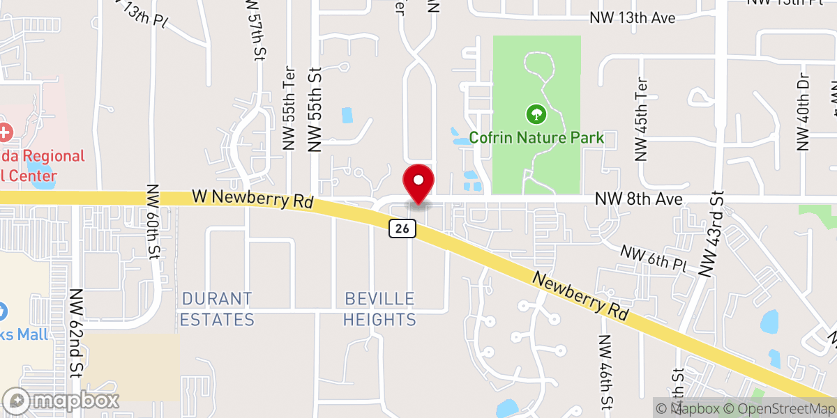 Map showing location of Bob and Rose Weiner Ministries Inc