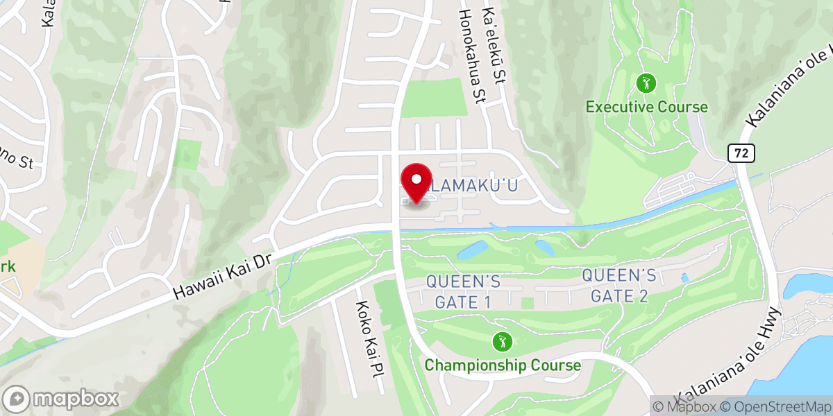 Map showing location of Kai Point Baptist Church