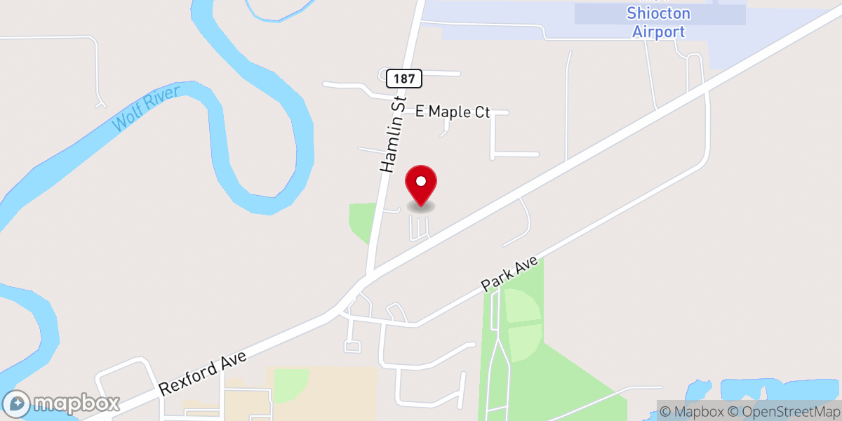 Map showing location of Messiah Lutheran Church