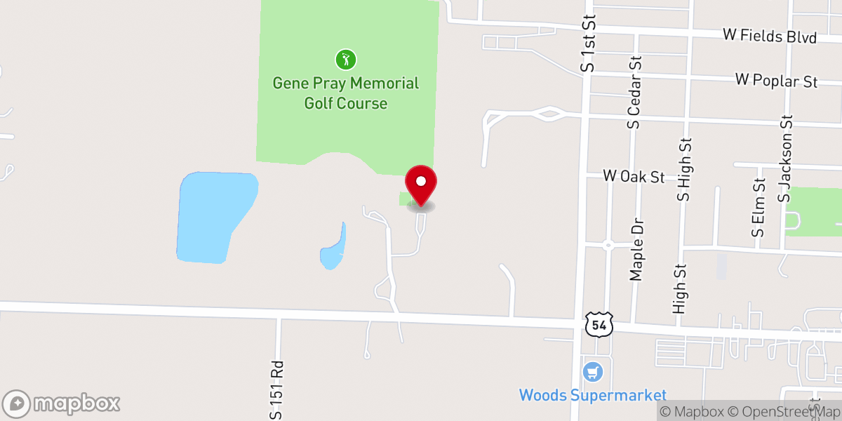 Map showing location of Community Church