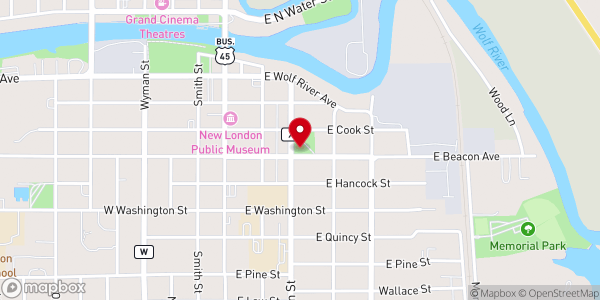 Map showing location of The Salvation Army