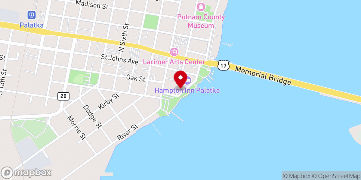 Map showing location of First Presbyterian Church
