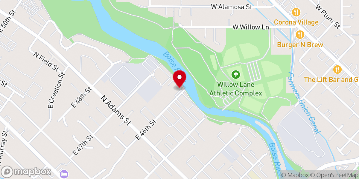 Map showing location of Garden City Cannery