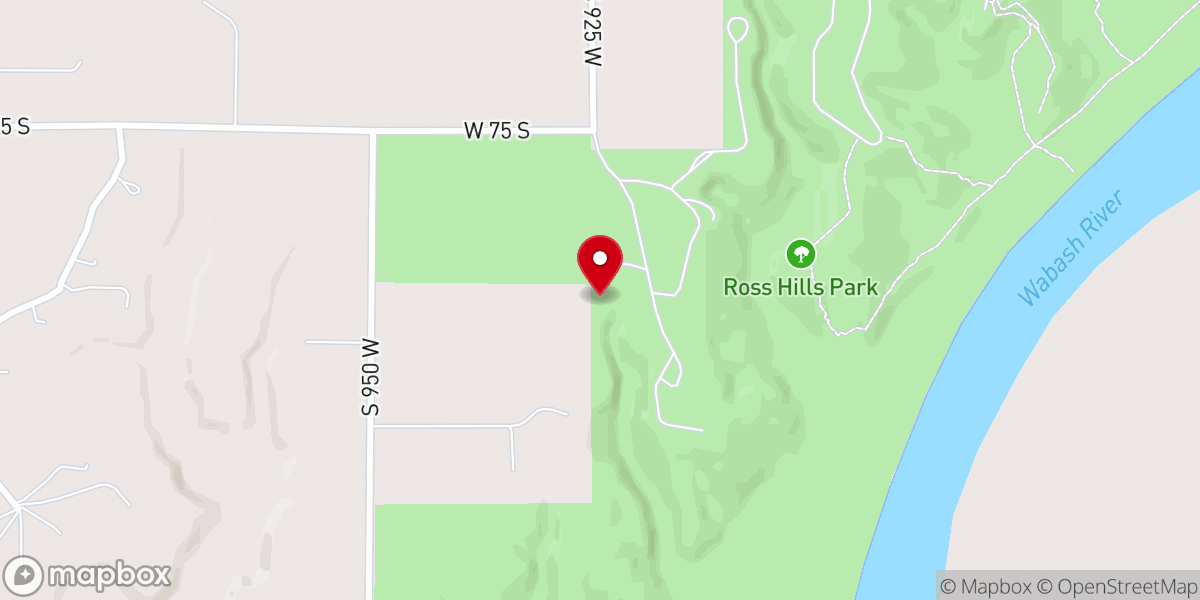 Map showing location of Ross Camp Chapel
