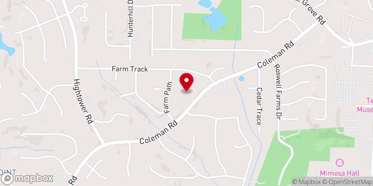 Map showing location of Armenian Church of Atlanta