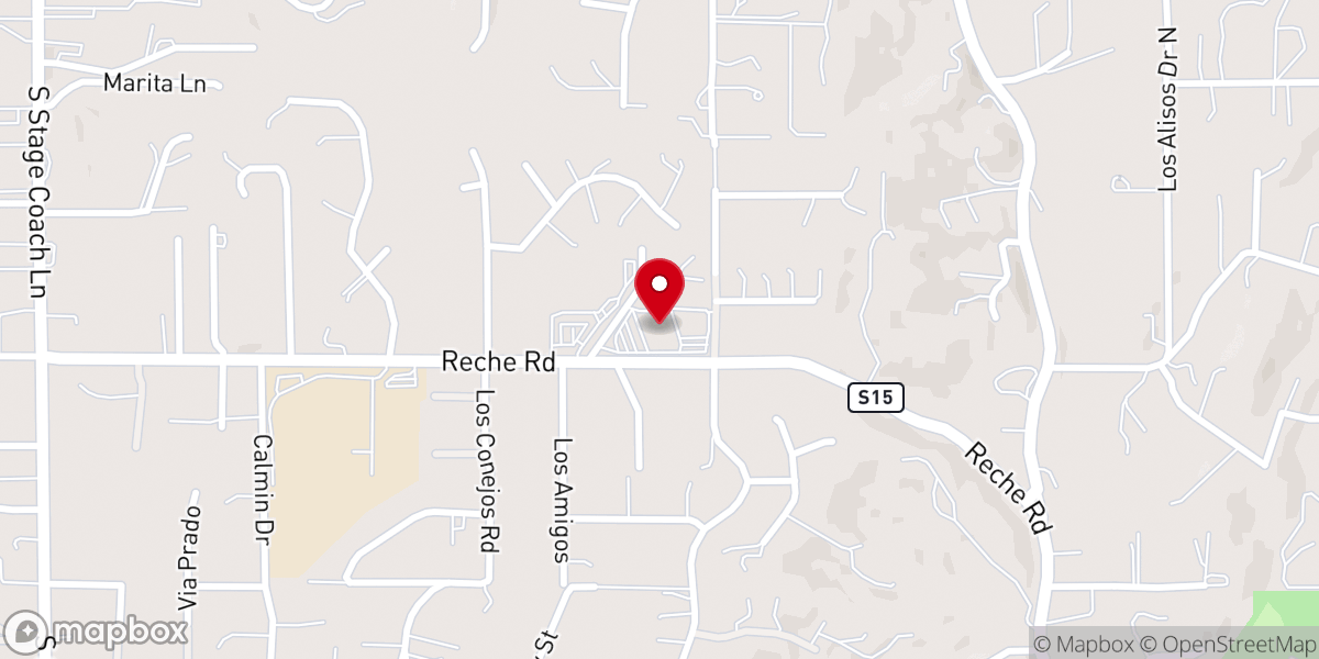 Map showing location of Christ Church Fallbrook