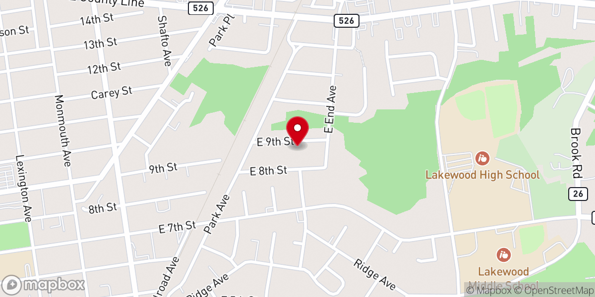 Map showing location of Cong Darchei Noam Inc
