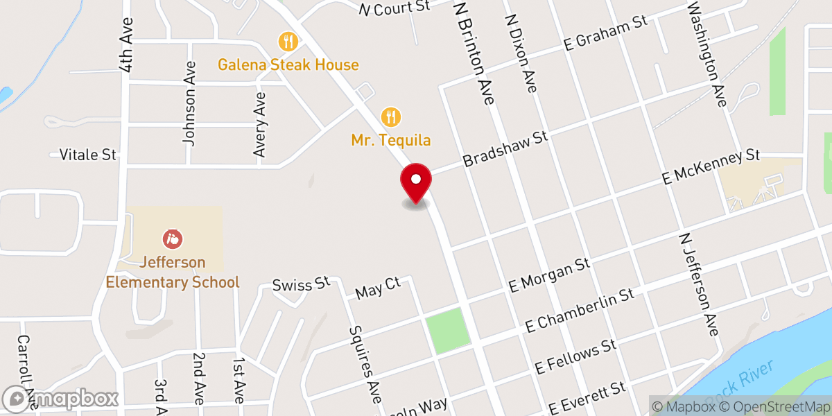 Map showing location of Always Flow Seamless Gutters