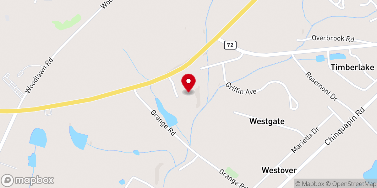 Map showing location of Rice Memorial Baptist Church