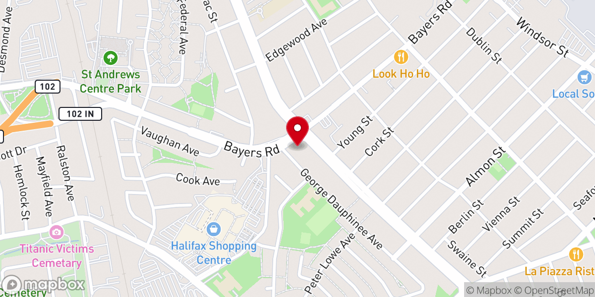 Map showing location of Anglican Church of the Apostles