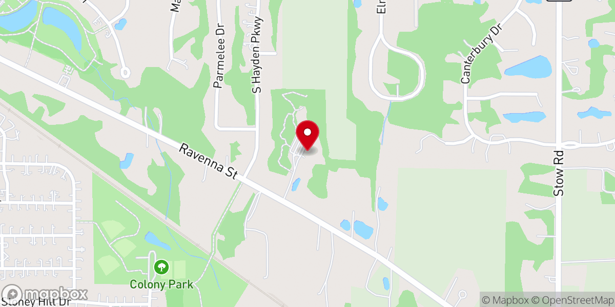 Map showing location of Gloria Dei Lutheran Church