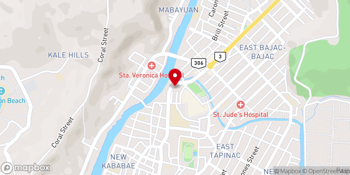 Map showing location of Empower Church - Olongapo