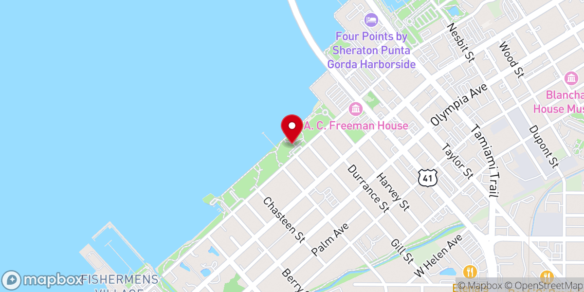 Map showing location of Gilchrist Park