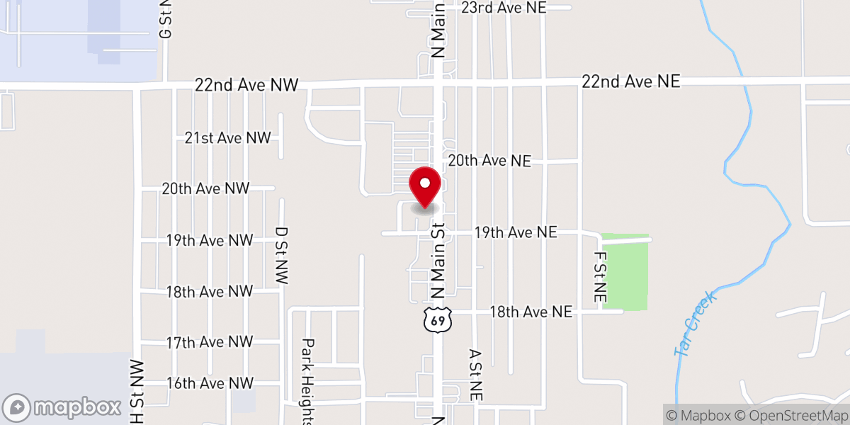 Map showing location of Salvation Army
