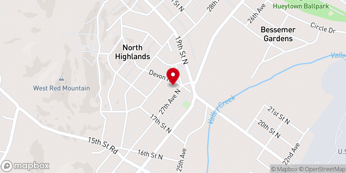 Map showing location of Faith to Favor Worship Center