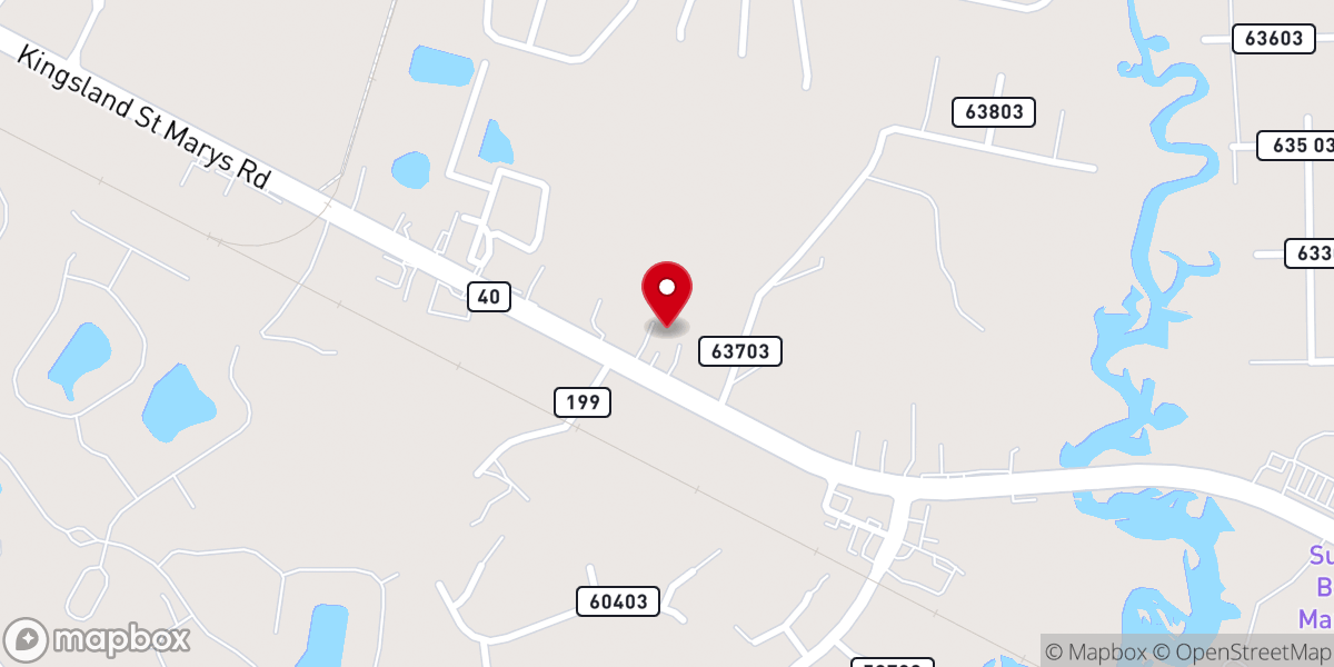 Map showing location of Young Zion Baptist Church