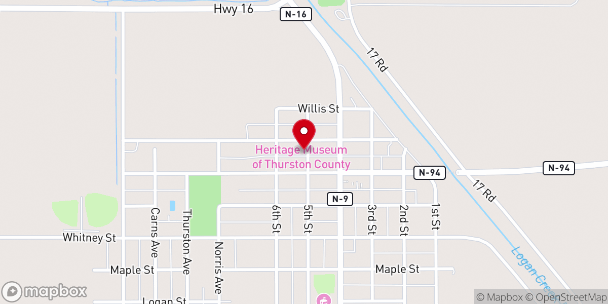 Map showing location of St John the Baptist Parish Rectory