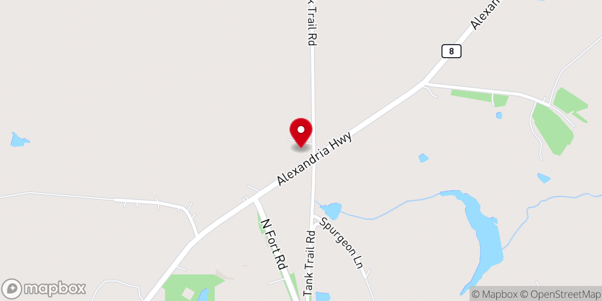 Map showing location of Mount Bethel Baptist Church