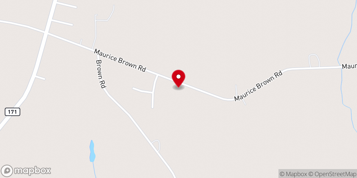 Map showing location of Woodstock Baptist church