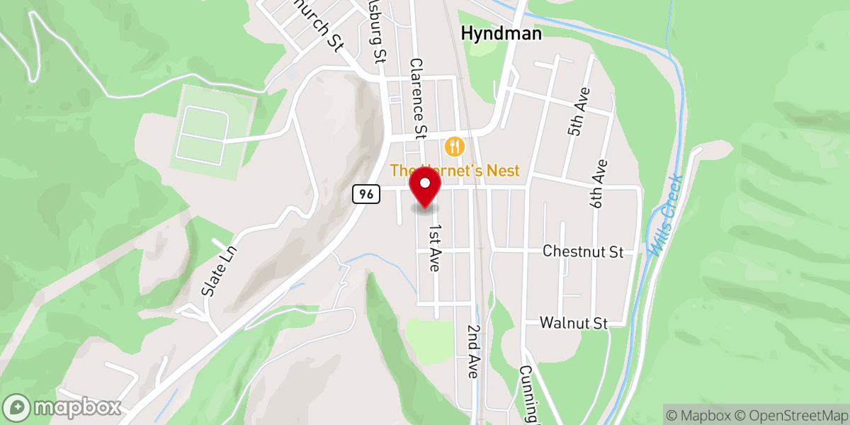 Map showing location of First United Methodist Church