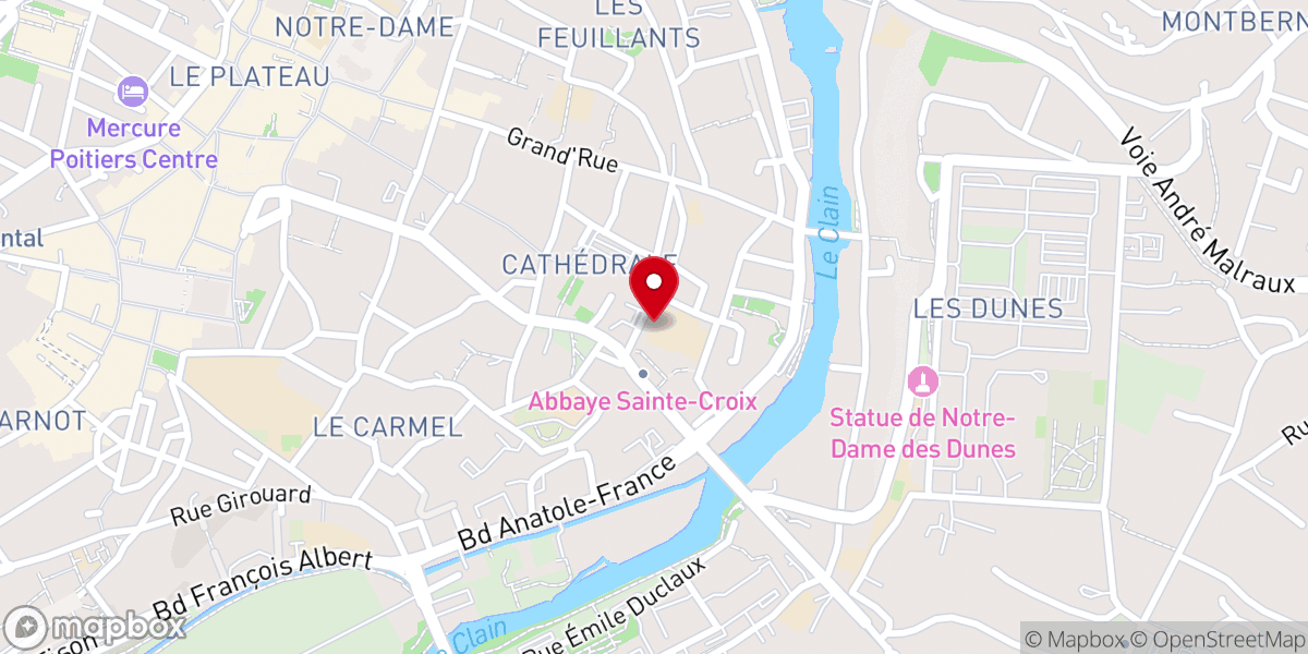 Map showing location of Collège Union Chrétienne