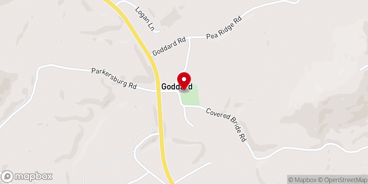 Map showing location of Goddard White Church