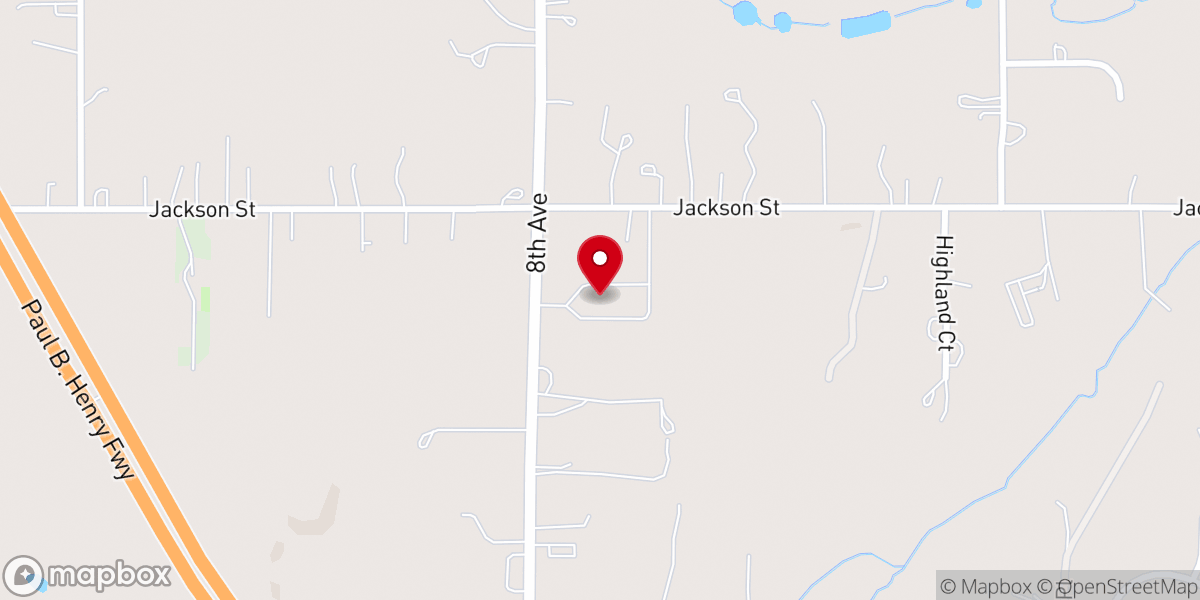 Map showing location of Celebration Bible Church