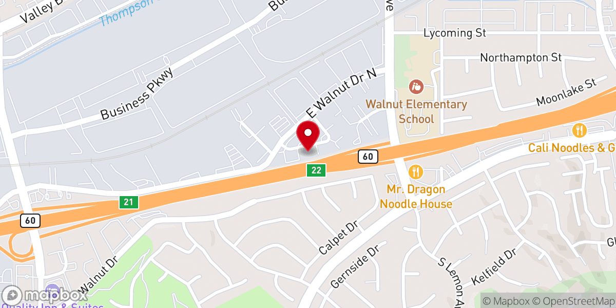 Map showing location of River of Life Community Church