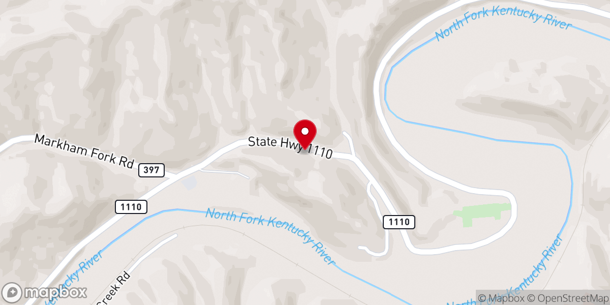 Map showing location of Hilltop Church