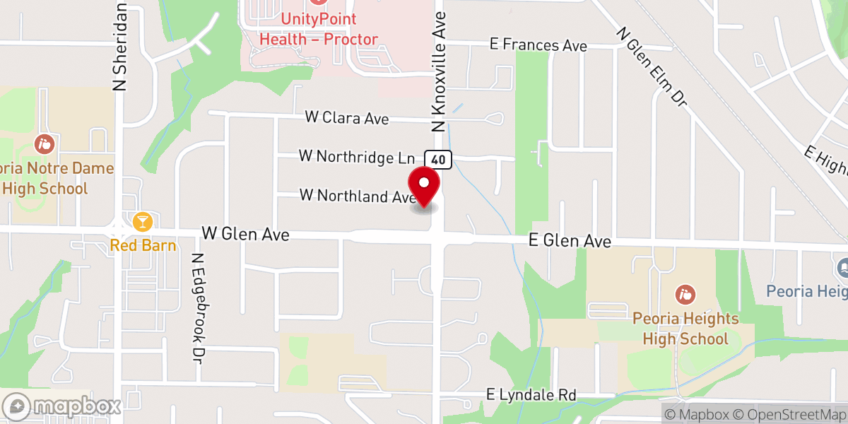 Map showing location of The Diocese of Quincy