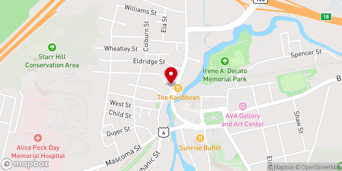 Map showing location of Greater Things Ministries