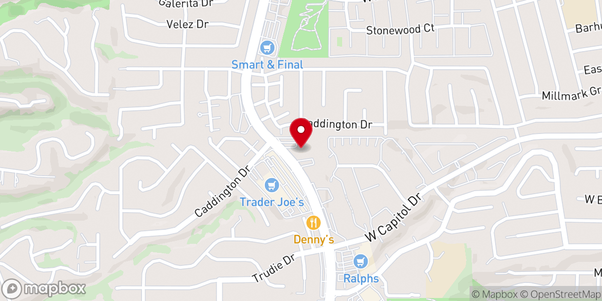 Map showing location of Christ Lutheran Church and School