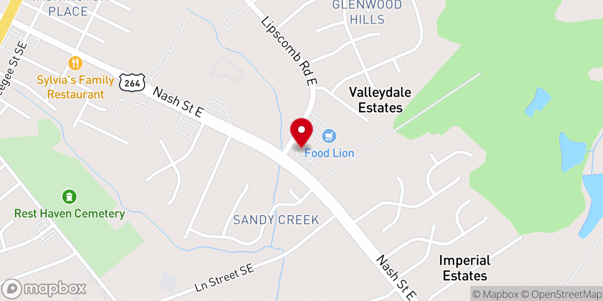 Map showing location of Salisbury A.M.E. Zion Church